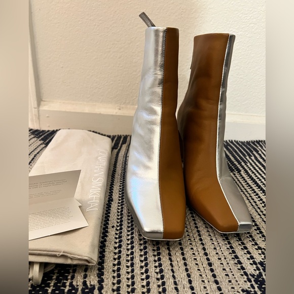 Jonathan Simkhai Kelsey Square Toe Heeled Boot - Picture 9 of 16